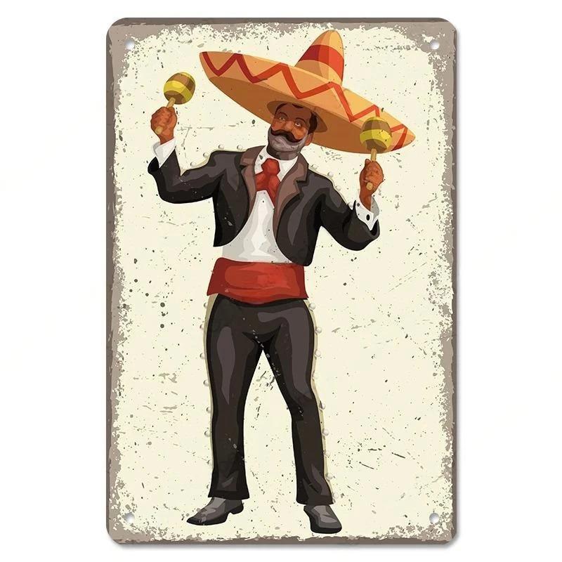 Rock Guitar Vintage Tin Sign Music Poster Wall Plaque Retro Tinplate Crafts Decor for Bar Garage Club Night Rock Party