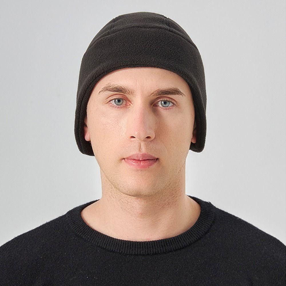 Winter Warm Beanie Hat Thermal Cycling Cap Outdoor Sports Hat Fleece Windproof Ski Cap Motocycle Riding Hat for Men Women