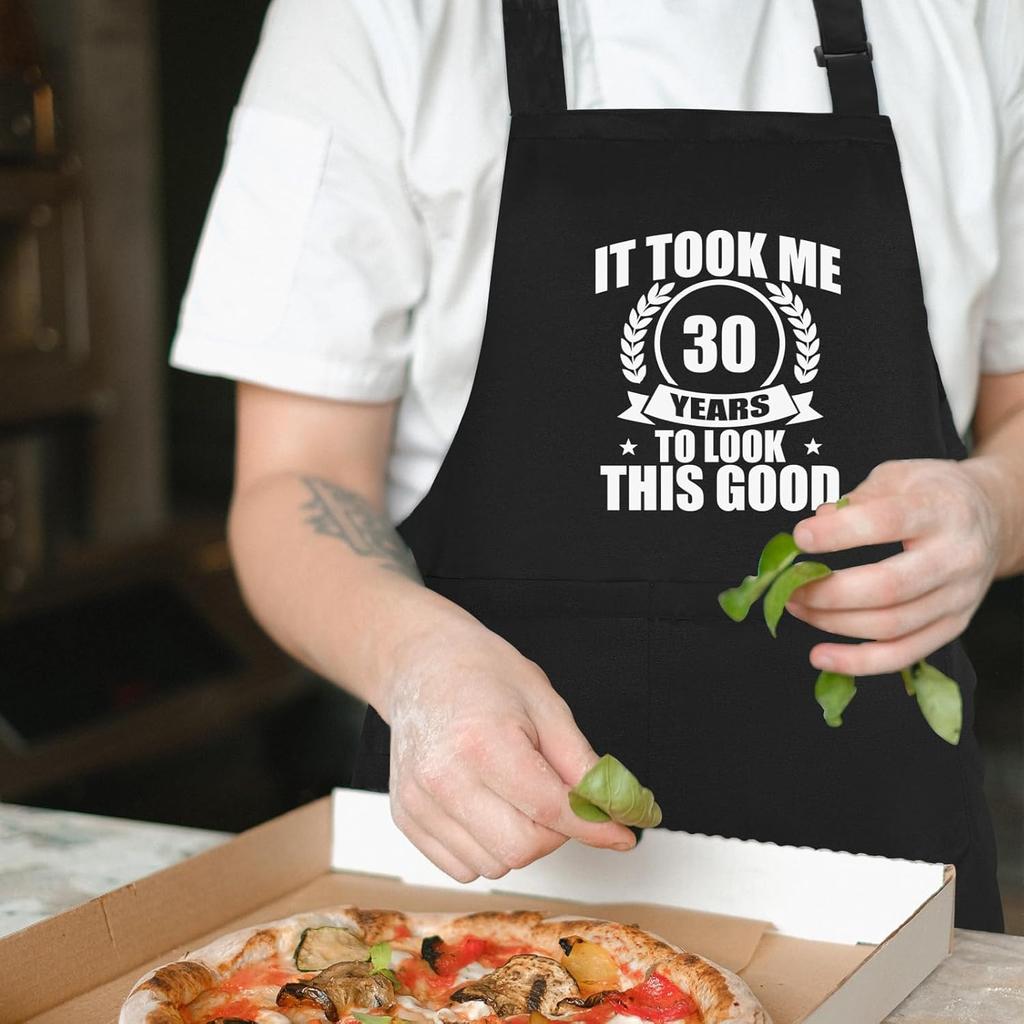 30th 40th 50th 60th 70th Birthday Gifts for Men Women, Kitchen Aprons for Cooking BBQ, Gifts for Dad Grandpa Husband