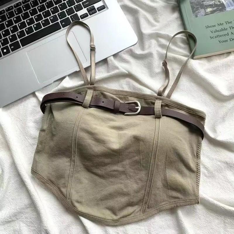 

Сексуальный топ-майка на тонких бретелях в стиле Spice Girls, маленький, свежий, для женщин, для лета, чистое желание, облегающий, короткий, модный для ношения на улице One size [recommended 80-65kg]