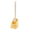 Duckbill Long-Handle Toilet Brush with Soft Bristles for Squatting Pan, Wall-Mounted, No Dead Angle Cleaning.
