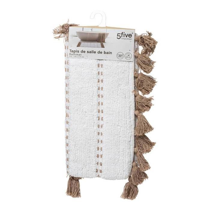 Rug 50x75cm White Taupe - 5 Five Simply Smart - White