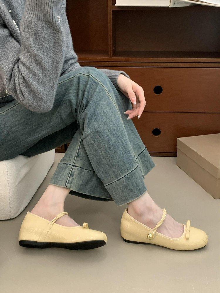 

Внутренняя высота увеличивается серебристый светлый рот одинарные туфли женские 2025 новая корейская версия с юбкой нежные сказочные туфли Мэри Джейн на толстой подошве 35