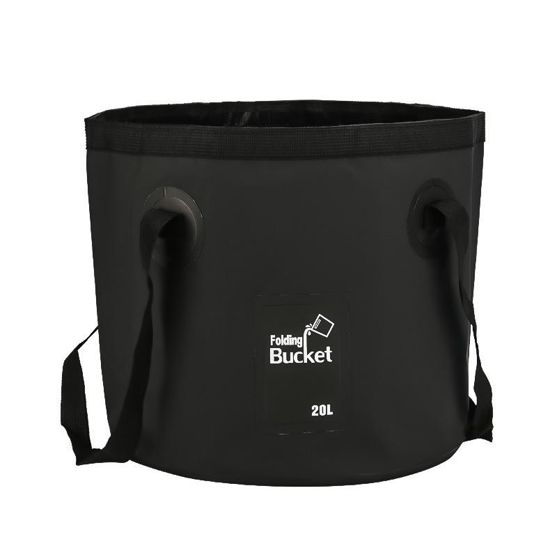 Folding Bucket Portable Outdoor Travel Foldable Water Bucket Bowl Sink Washing Bag Car Wash Bucket Multifunction for Camping