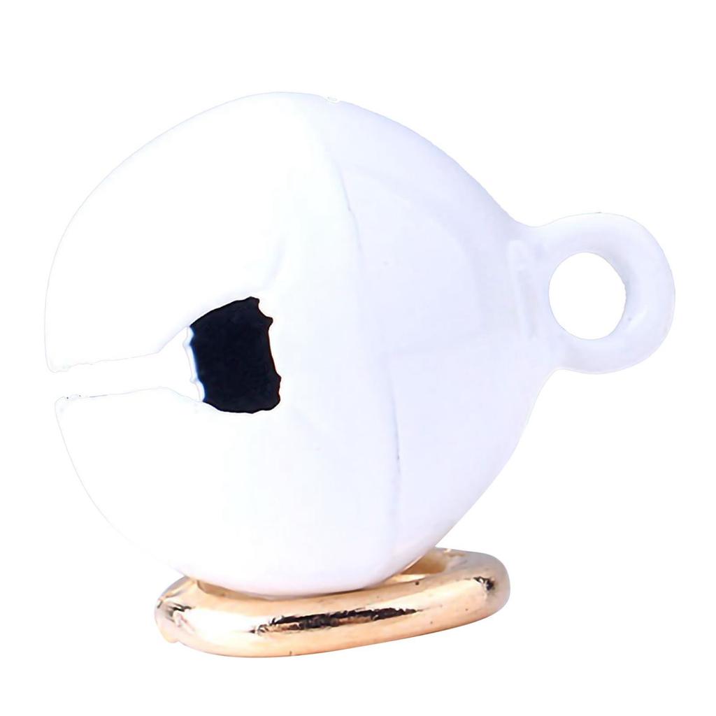 Haustierhalsband Glocke Eisen Haustier Runde Einteilige Glocke Halsband Anhänger Zubehör mit Schlüsselanhänger für Katzen und Hunde