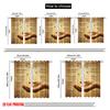 2pcs 2D Flat Printing Window Curtains Jesus Promises Strength Peace Polyester Without Electricity All Season Party & Holiday