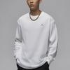 Jordan Essentials Comfortable Loose Pullover Long Sleeve Sweatshirt Men sweatshirt White Legendary-Blue FV7457-100