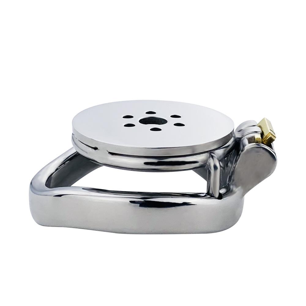 Disc Flat CB Lock Metal Chaste Device Adult Sex Toys Penis Cage Cock Ring Slave Urethral Chastity BDSM