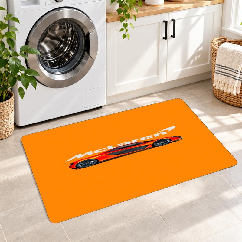 Flannel Kitchen Mat McLaren Soft Area Rug Non Slip Floor Carpet Home Decoration