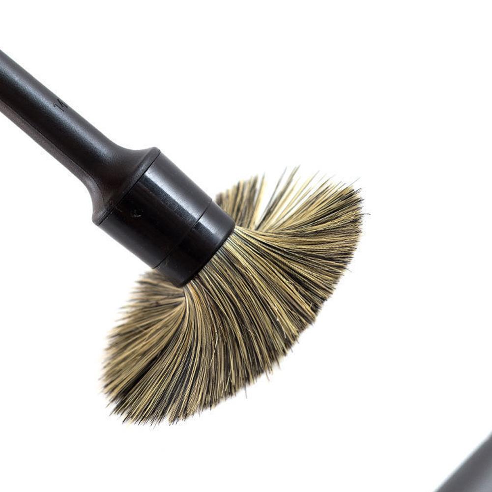 Car Exterior Interior Detail Brush Boar Hair Bristle Brushes for Car Cleaning Auto Detail Tools Dashboard Cleaning Brush 3pcs