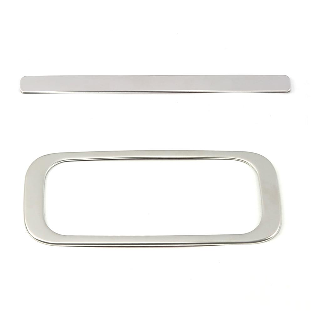 For Volvo XC60 2018 2019 2024 Car Rear Seat Water Cup Holder Frame Cover Trim Stainless Steel Interior Mouldings Sticker