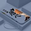 Haikyuu Animation For OPPO Reno 9 8 7 6 5 4 Z SE Pro Plus Lite Lite Liquid Left Rope Silicone Soft Phone Case
