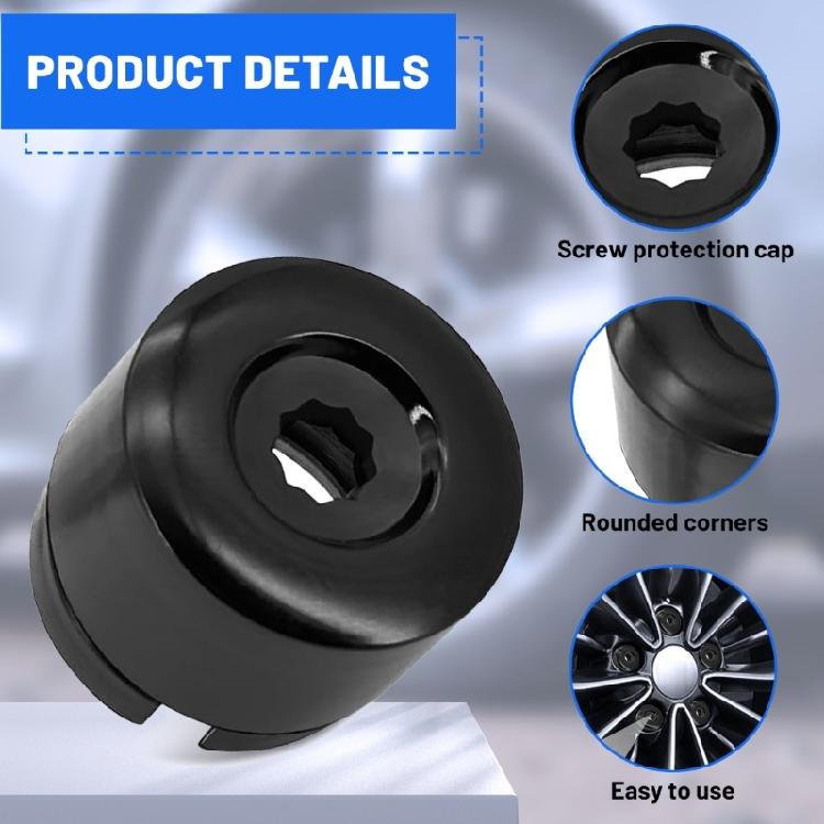 Bolt Caps with Puller Tool Wheel Nut Caps Screw Cover Automotive Accessory for 2003-2020 Quick Install