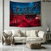 Stranger Series Wall Tapestry Aesthetic Wall Hanging Printed Fabric Blanket Decorative Tapestries for Bedroom Living Room Home Decor