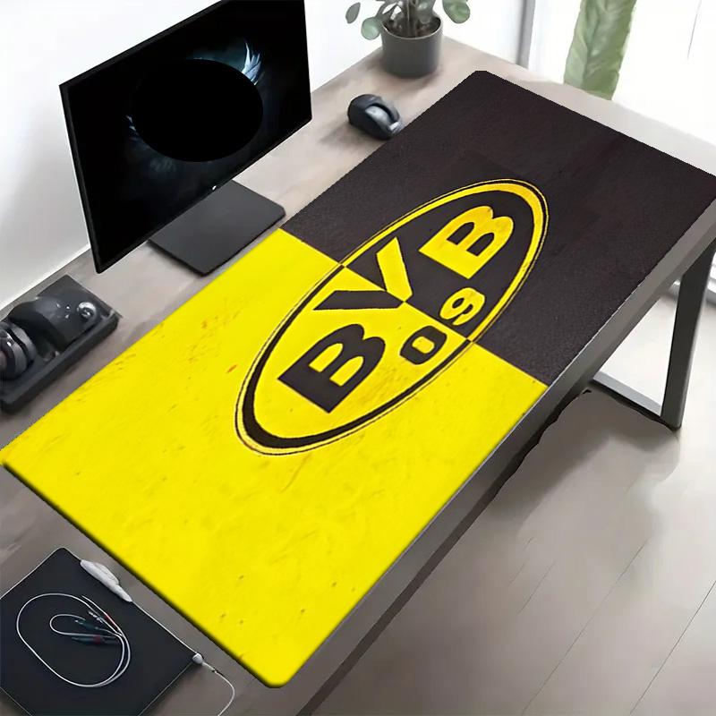 Tapis de Souris Impression Borussia Dortmund, Tapis de Bureau Antidérapant pour Clavier, pour PC Portable Gaming Travail Utilisation Quotidienne, Cadeau Surprise Cool pour Festival