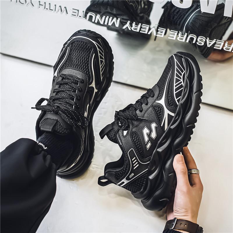 Men's Lightweight Running Shoes 2024 Autumn New Casual Shoes Men's Sports Shoes Internet Celebrity Tide Shoes Platform Dad Shoes