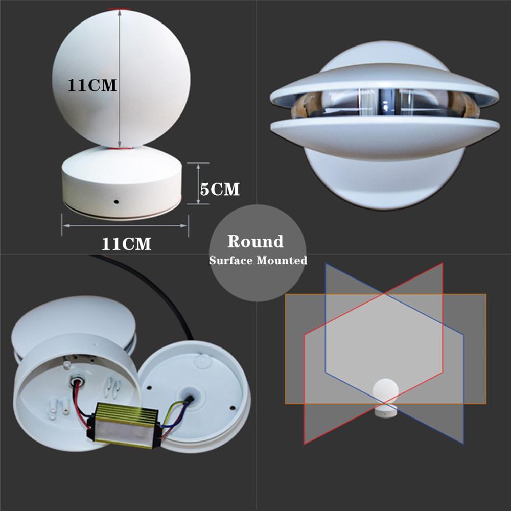 LED Window Sill Light Line Decor Wall Lamp Warm White Wall Sconce 360° Rotating Holder Door Frame Stair Corridor Ray Light Decor