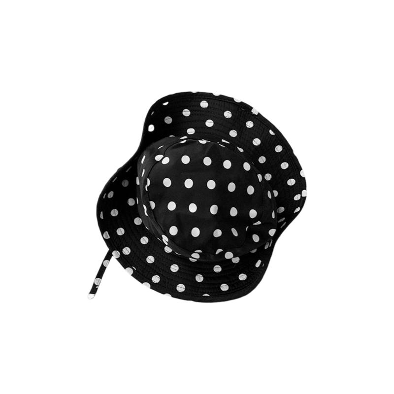 Japanese Style Sweet Gingham Basin Cap Adjustable Bucket Hat For Women And Men Soft Cotton Summer Sun Protection