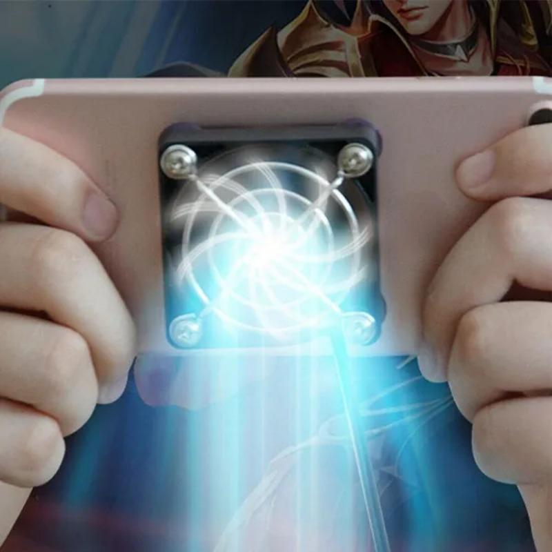 1PC Black USB Cooling Pad Controller Tablet Portable Fan Holder Phone Cooler Rapid Cooler Gadget Universal 5V