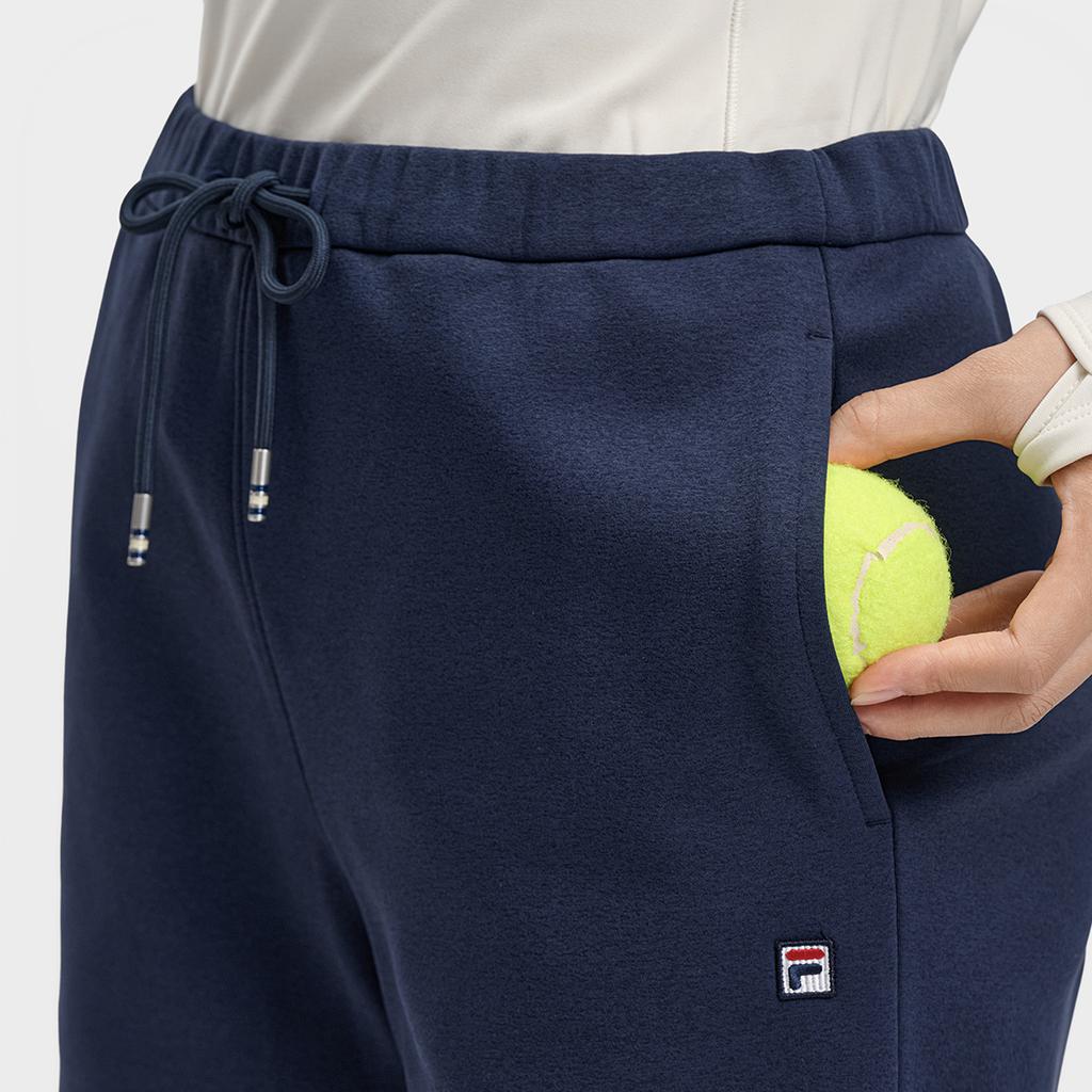Fila Fleecegefüttert Warm Mode Einfach Klassisch Retro Tennis Lässig Vielseitig Locker Bequem Gestrickte Sporthosen Damen Unterteile A11W613605FBU