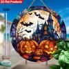 2D flacher Halloween Acryl Fensteranhänger für Veranden, Gärten, Wohnzimmer -, Geschenke, Halloween Dekorationen