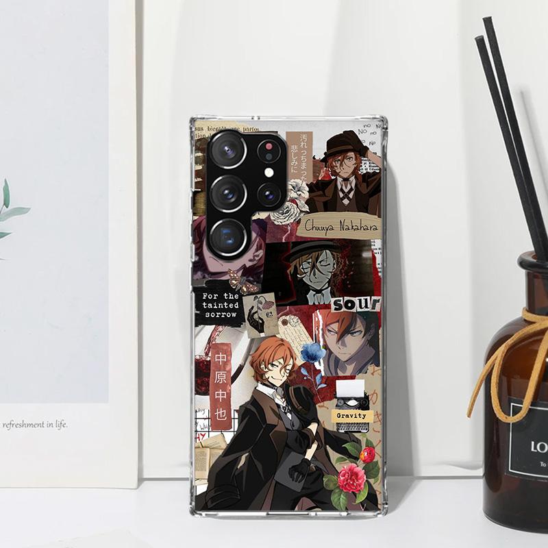 Bungo Stray Dogs Nakahara Chuuya Phone Case For Samsung Galaxy S25 S24 S23 S22 Ultra S21 FE S20 Plus S10 + S10E Art Fundas Back