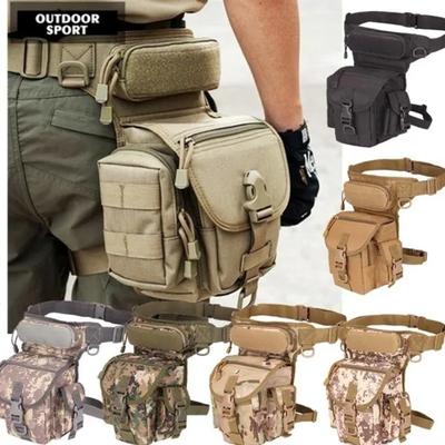 Wasserdichte taktische Militär-Beintasche für Herren, Hüftgurt, Taillengürtel, Oxford-Stoff, Wandern, Camping, Outdoor-Sport, Reisen, Camouflage, wasserdichte Taschen