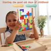 Acrylic Fun Wooden Three Dimensional Tetris Children Puzzle Toy Blocks Building