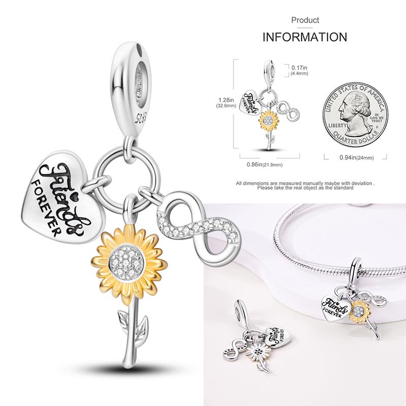 Copper Firefly Charm Love Mom Sea Turtle Beads Angel Wings Charms For Diy Original Bracelet Family Sister Jewelry