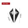 2Pcs Carbon Fiber Leaf Board Panel Cover Decoration Trim For Tesla Model X
