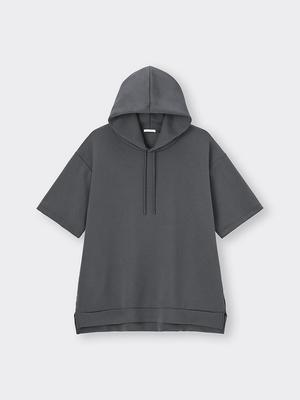 Dry Double Face Hoodie 5 Minuten Ärmel 