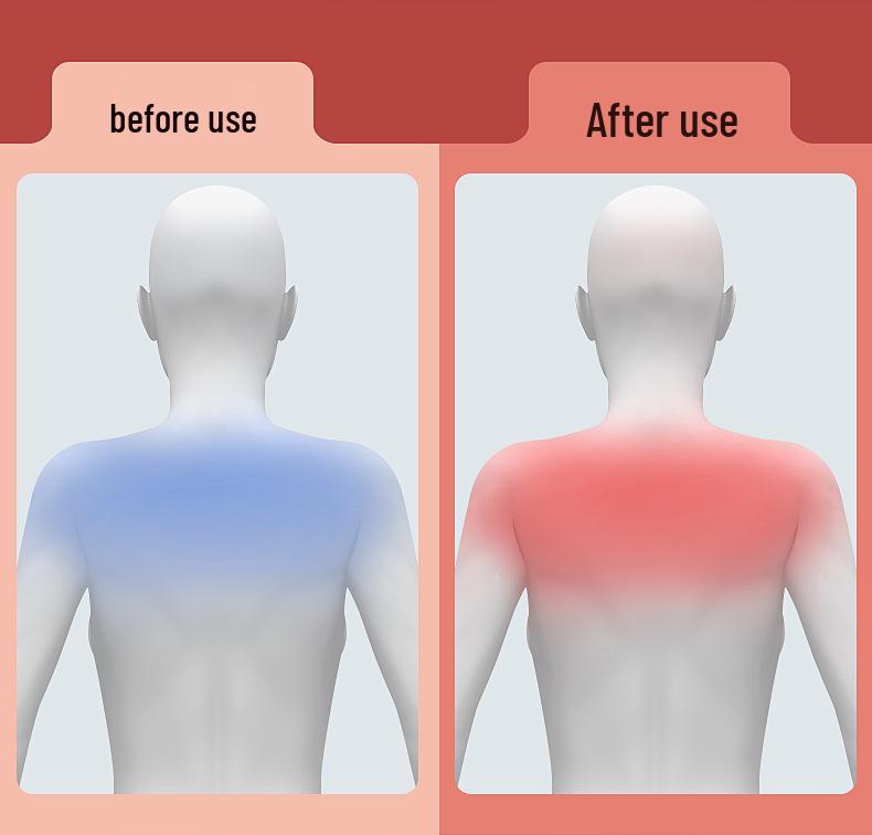 Heated Shoulder and Neck Massager Shawl with Red Light Therapy for Middle-aged and Elderly