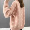Women Mohair Fuzzy Skin-friendly Sweater Long Sleeve Half Turtleneck Bottom Knit Shirt Top