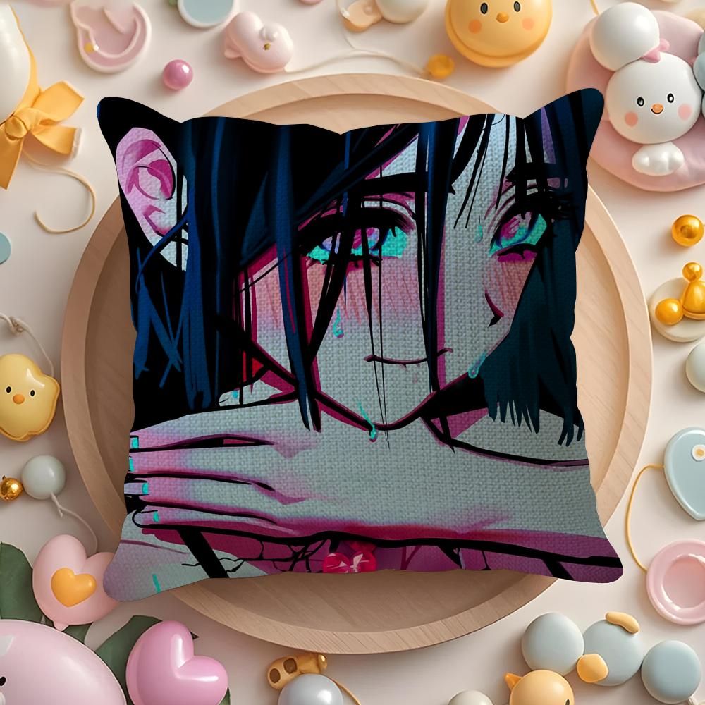 Family Love Anime AAlien Stage Pillow Case Pattern Printed Pillowcase for Living Room Sofa Cushion Cover Bedroom Decor