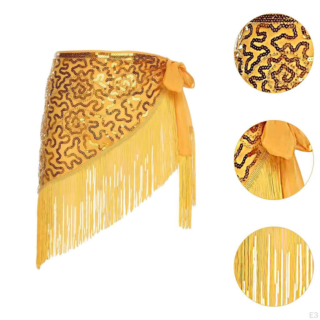 Belly Dance Hip Scarf Dancing Skirt for Cha Summer Beach Reenactment