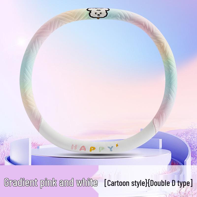 2024 Iridescent Nappa Leather Puppy Steering Wheel Cover