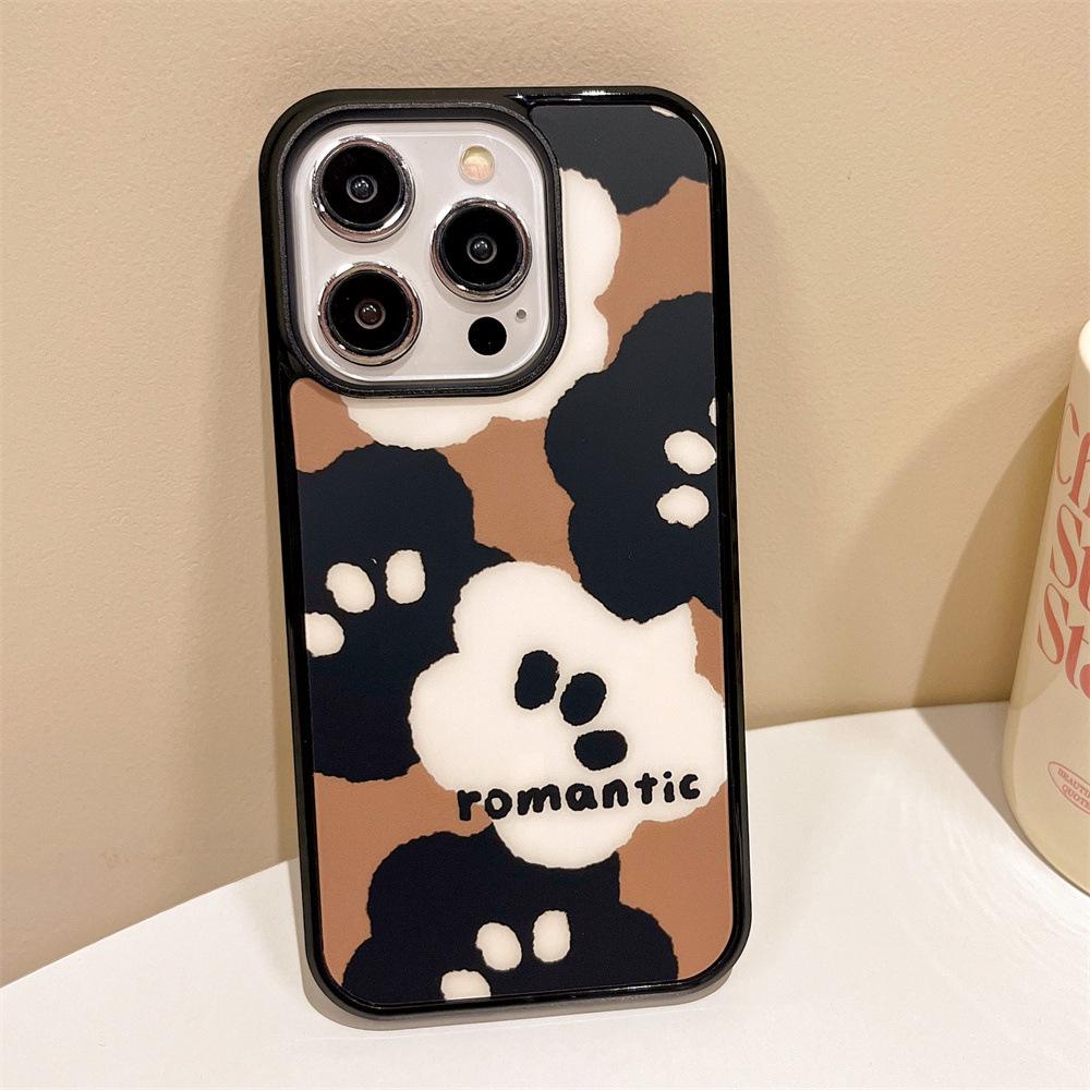 Contrast Love Flower Magnetic iPhone Case for Models 11, 12, 13Pro, 14/15, 16Plus