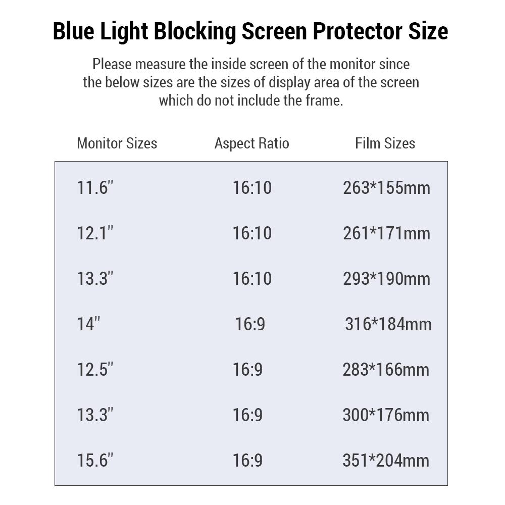 Laptop Magnetic Blue Light Blocking Screen Protector High Transmittance Anti UV&Glare Blue Light Filter Ultra Thin High