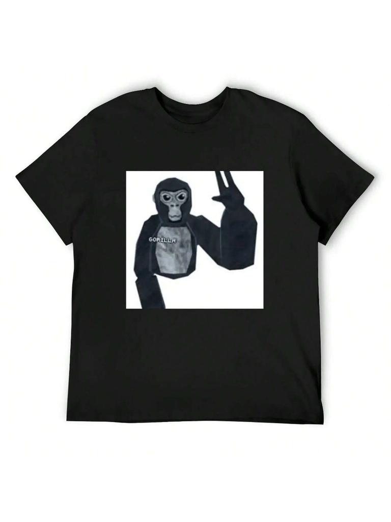 Gorilla Tag Monkey T-Shirt Man Clothes Oversized T Shirt Funny Costumes Mens Cotton T Shirts