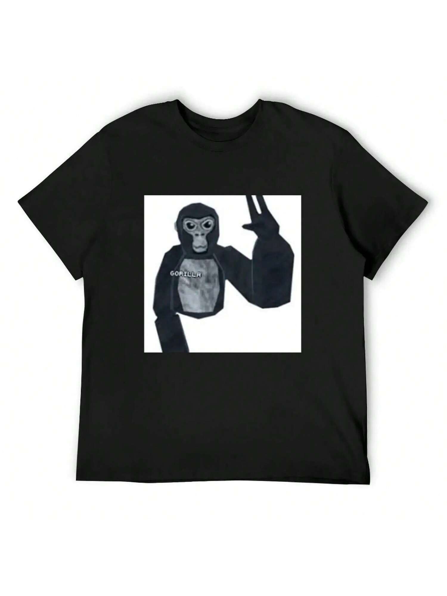 

Gorilla Tag Monkey T-Shirt Man Clothes Oversized T Shirt Funny Costumes Mens Cotton T Shirts XXXXXL чёрный