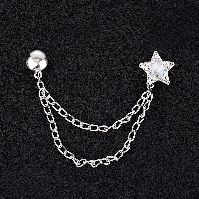 Wielofunkcyjny Magnetyczny Klips do Ubrań z Łańcuszkiem Metalowe Guziki Klips Ubrania Szalik Nogawki Spodni Mankiet Mocujący Magnes Pin