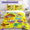 3Pcs Custom Name Duggee Bedding Set Duvet Cover Closure Includes 1Duvet Cover 2Pillowcases Soft And Comfortable For All Seasons