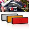 2pcs 24 Leds Motorcycle Taillights RED Lens LED Reflectors 3rd Brake Light Rear Tail Stop Lamp for Motorcycle Car Truck 12V