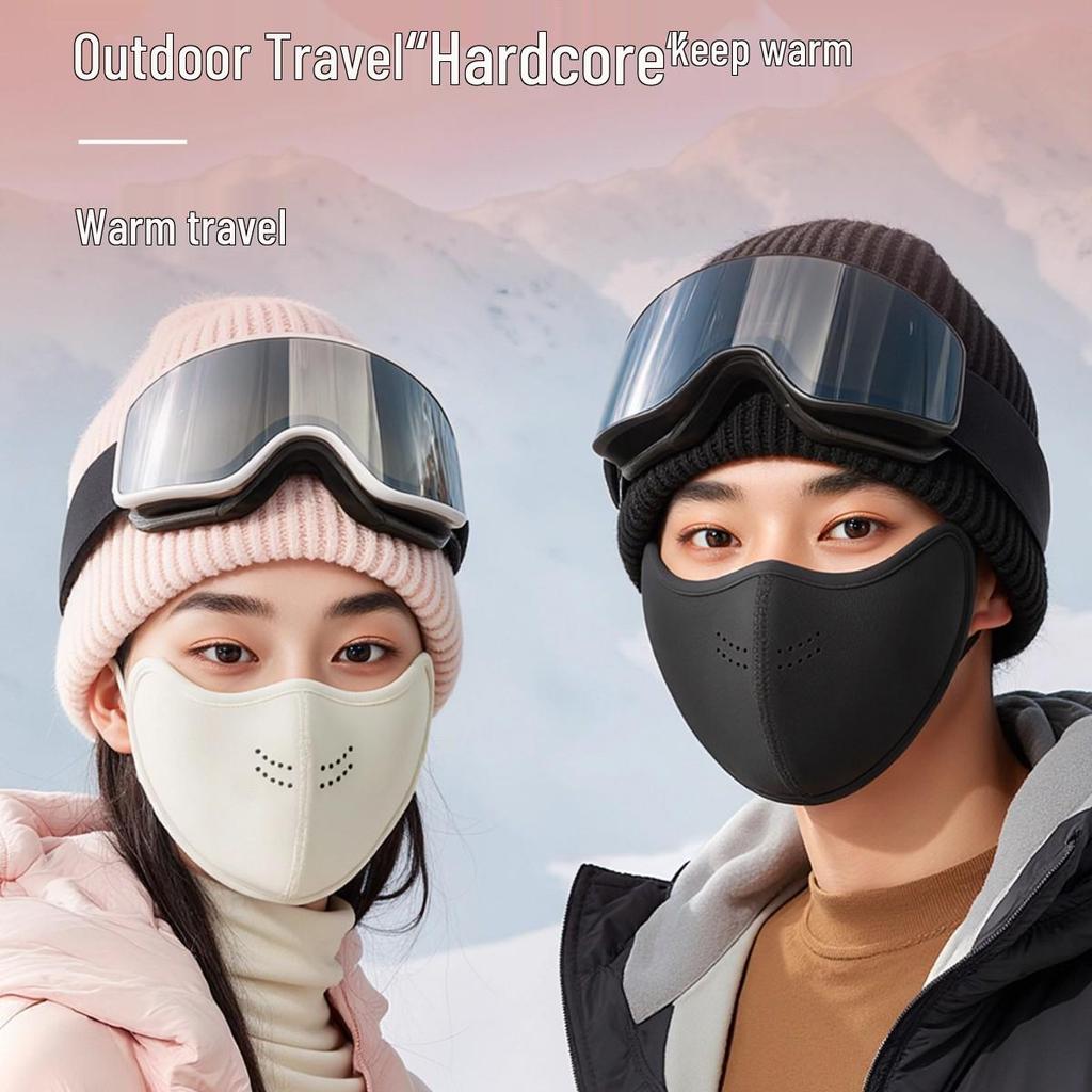 Warm Velvet-Enhanced Windproof Face Mask for Women & Men – Ideal for Cycling & Driving In Autumn and Winter
