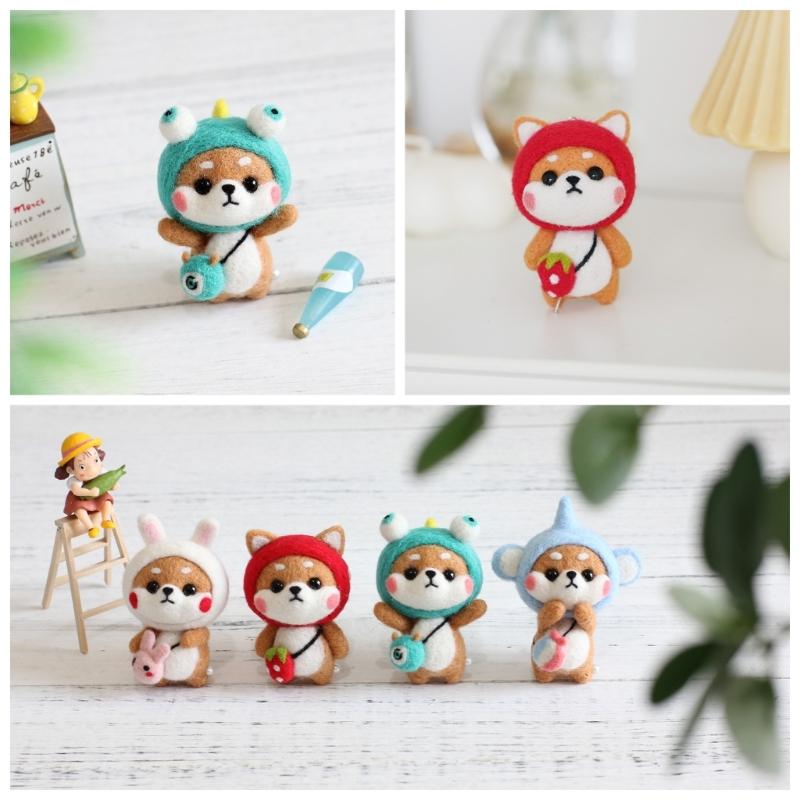 Komplettes Wollfilz-Materialpaket-Set für DIY-Bastelarbeiten Basteln Sie ein charmantes Spielzeug mit diesem anfängerfreundlichen Set