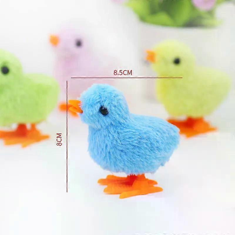 Easter Decoration Chick, Wind Up Chicken Toy, Pack of 4 Chicken Toys Gift for Little Boy and Girls, Chick Toy Easter, Easter Basket Fillers