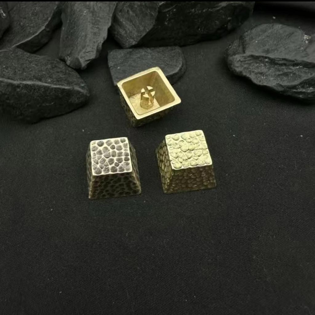 1PC Brass Meteorite Caps Cherry Profile Key Button Retro Artisan Keycap for Mechanical Keyboards Modifiers