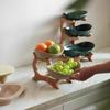 Multi-layer Fruit Plate, Living Room Coffee Table, Household Candy Plate, Refreshments, Snacks, and Dessert Table At the Front Desk