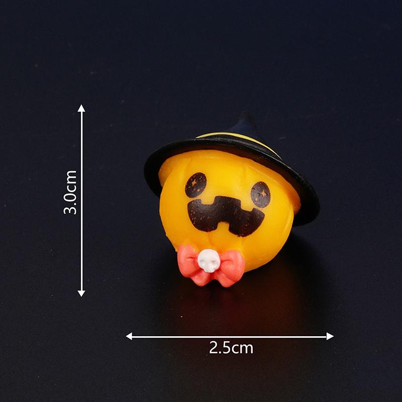 Cartoon Niedliche Halloween Kürbis Geist Kleine Ornamente Kreative Harz Handwerk Kreative Modell DIY Hause Dekoration Zubehör