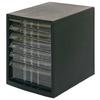 Nakabayashi A4 letter case 6 tiers (5 shallow + 1 deep) Black A4E-SC6B